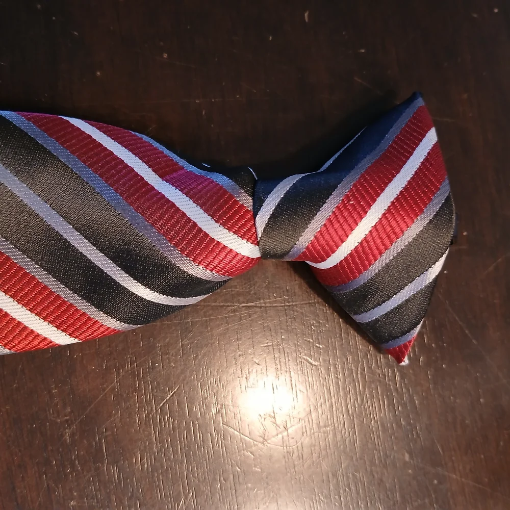 Classic Striped Red and Black Kids Tie